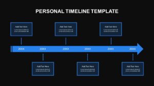 Personal arrow Timeline Template