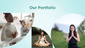 yoga powerpoint template slide