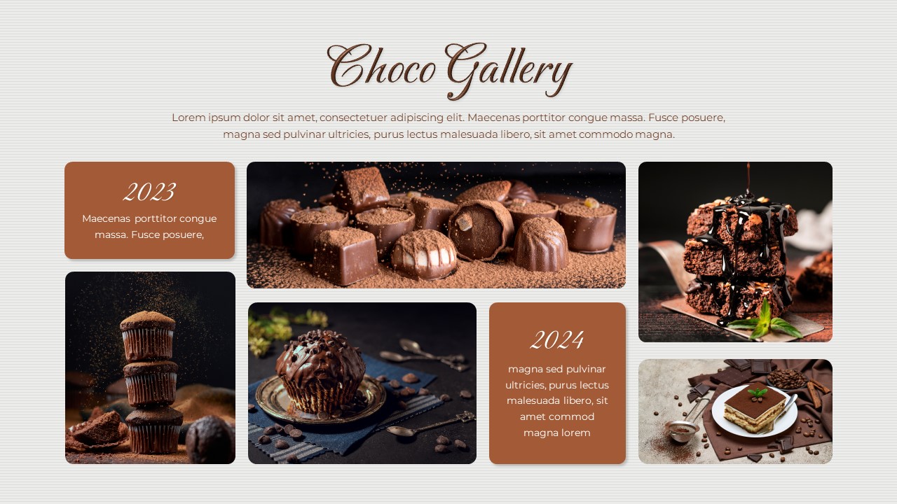 Chocolate Ppt Template Deck