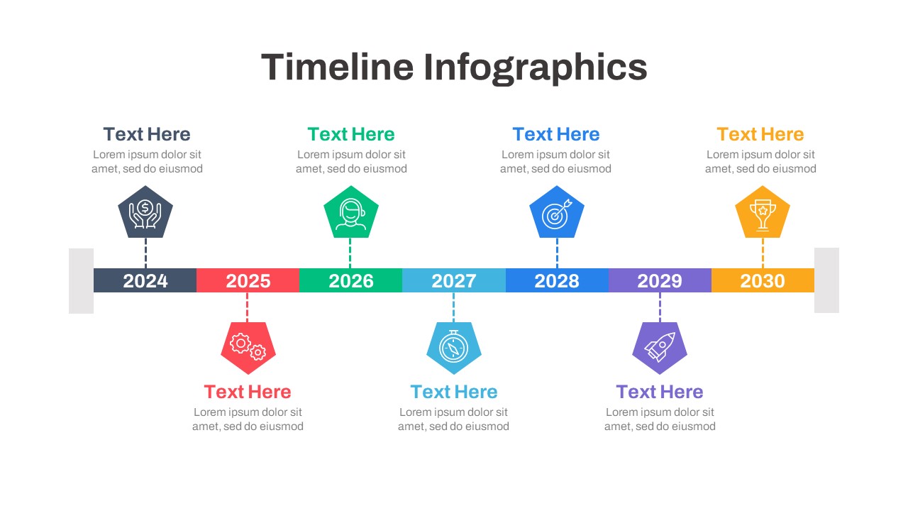 Free-PowerPoint-Timeline-Infographics-Deck-Tree