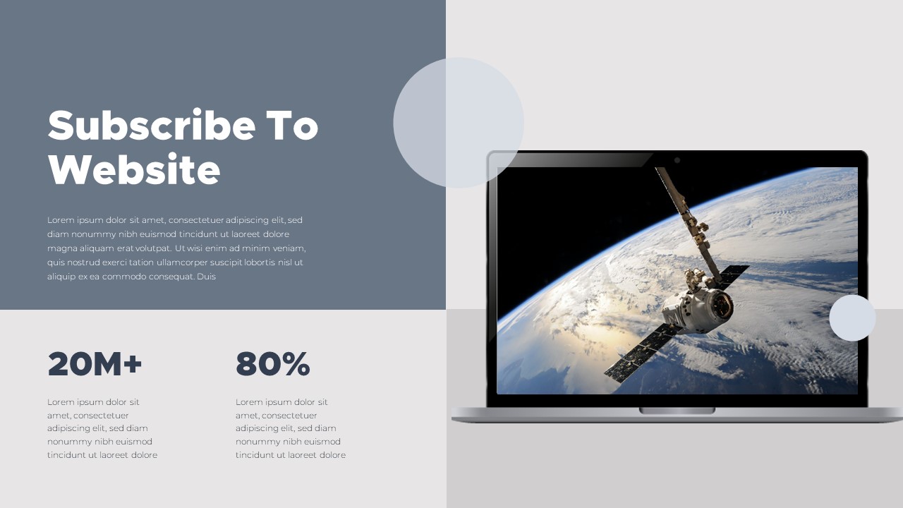 Free Space website Minimal Deck Template