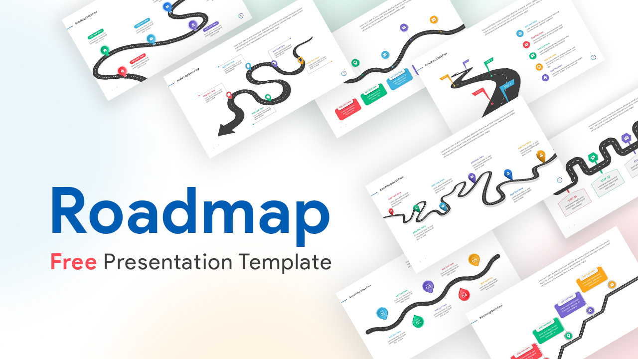 Roadmap Deck Free PowerPoint Template