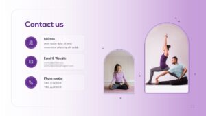 Yoga Class Presentation Template Contact