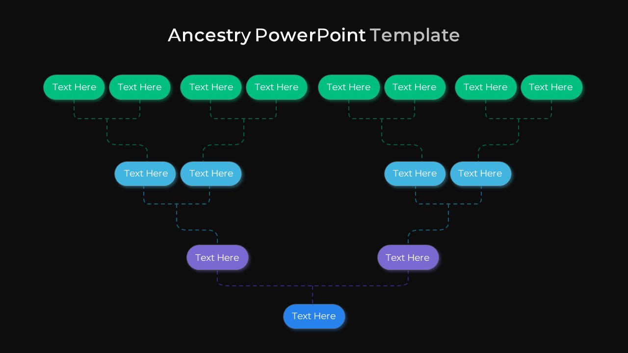 Ancestry PowerPoint Template Black