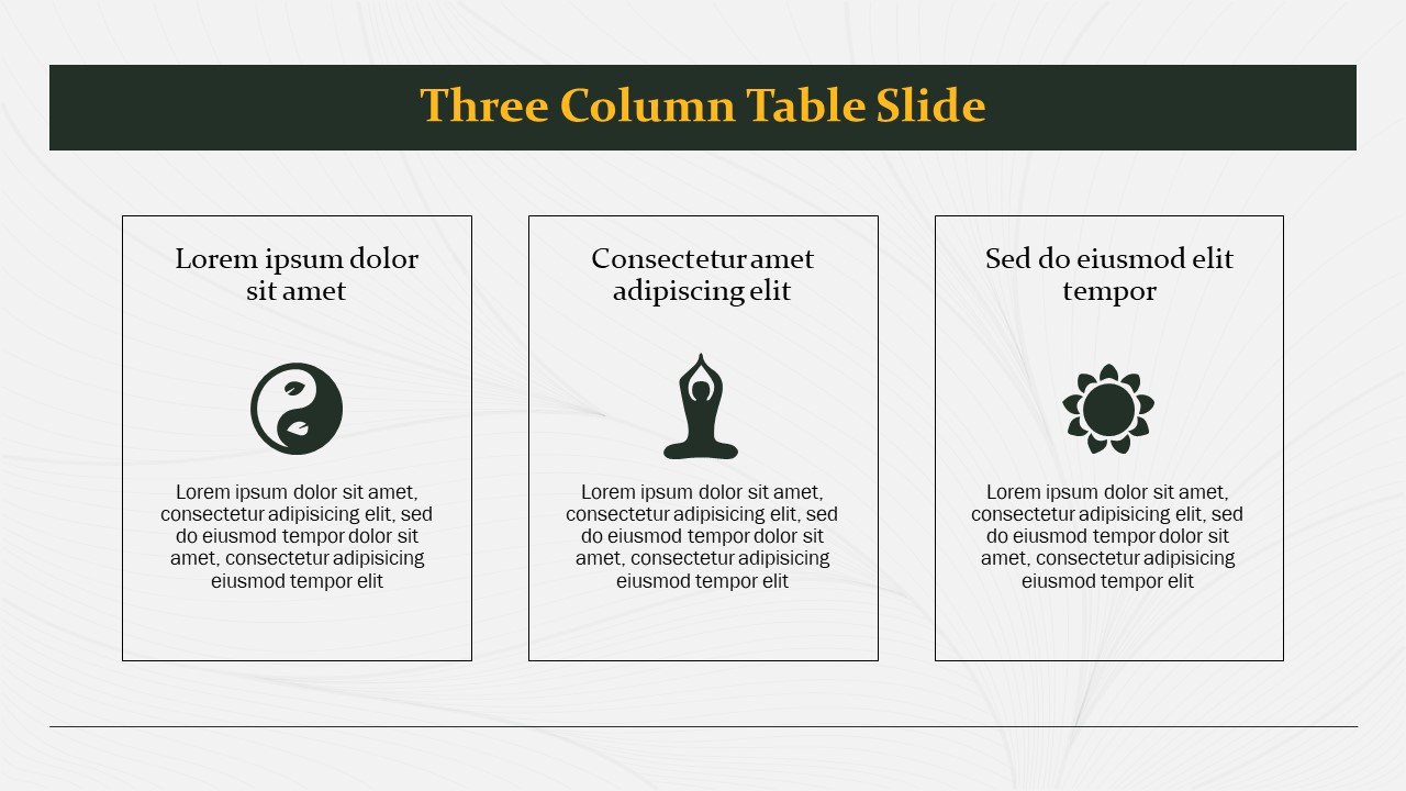 Free-Buddhism-PowerPoint-Template-Table