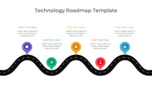 Technology Roadmap PPT Template White