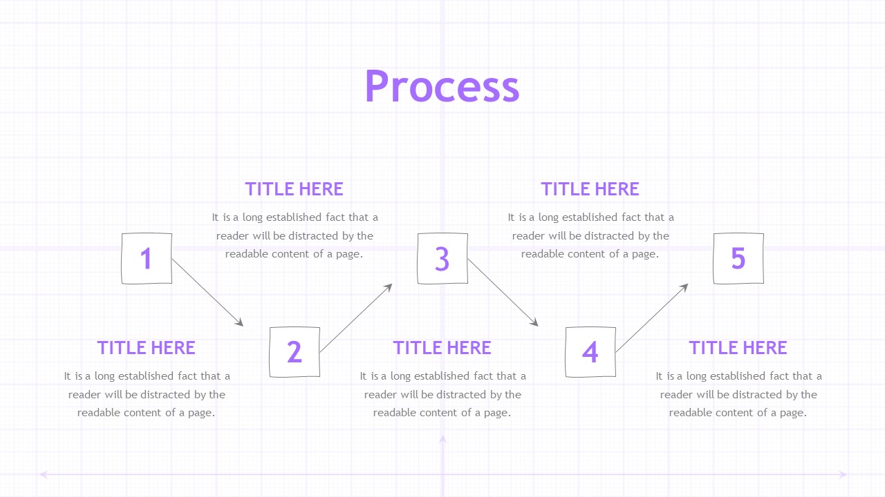 Graph-Paper-PowerPoint-Template-Deck-Process