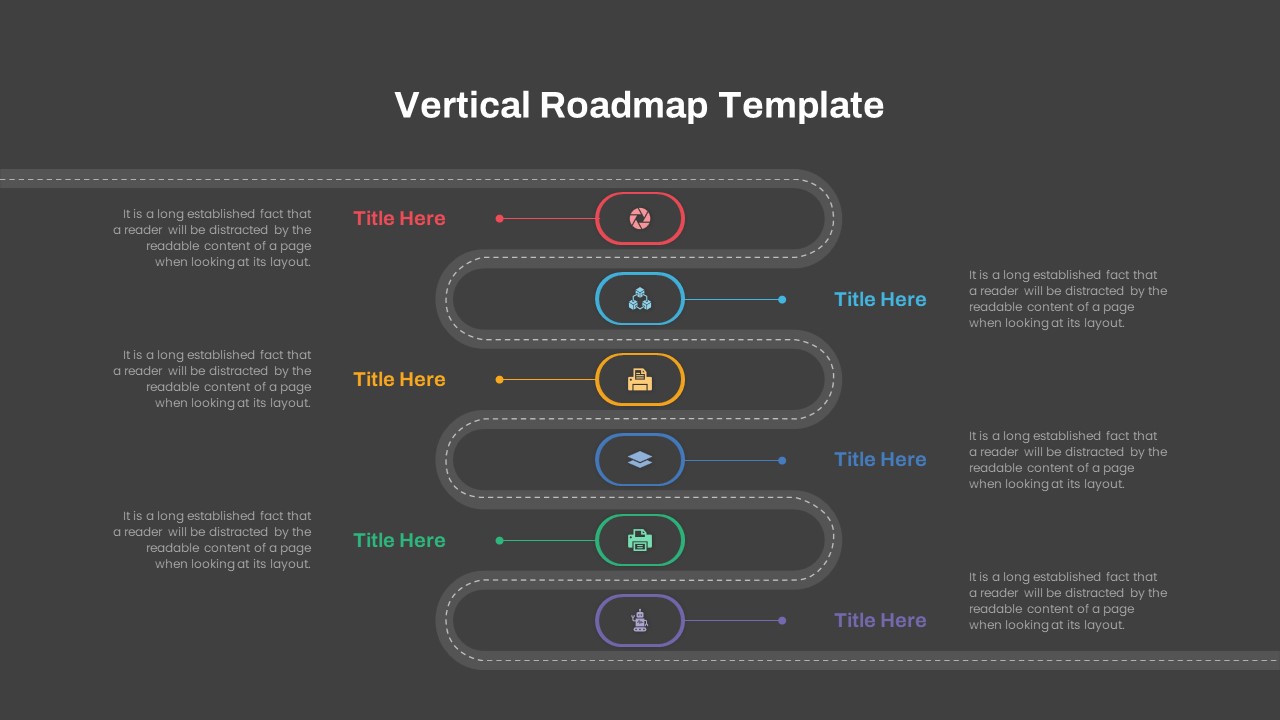 Vertical-Roadmap-PPT-Templates