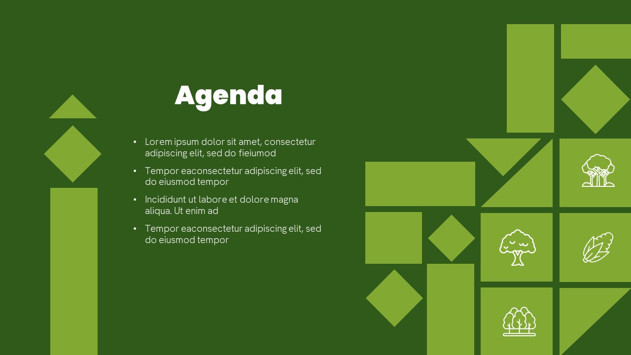 Agriculture PowerPoint Theme Agenda