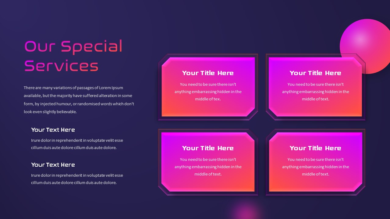 Free Animated Futuristic PowerPoint Template Services