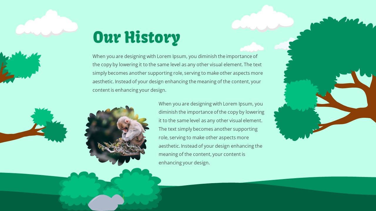 Free Cartoon PowerPoint Template History