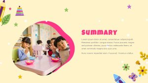 Kindergarten PowerPoint Theme Summary