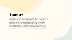 Minimal Background PowerPoint Theme Summary Slide