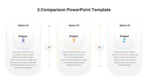 3 Comparison PowerPoint Template Free featured image