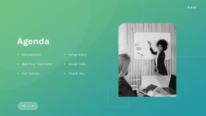 Business Coach PowerPoint Theme agenda