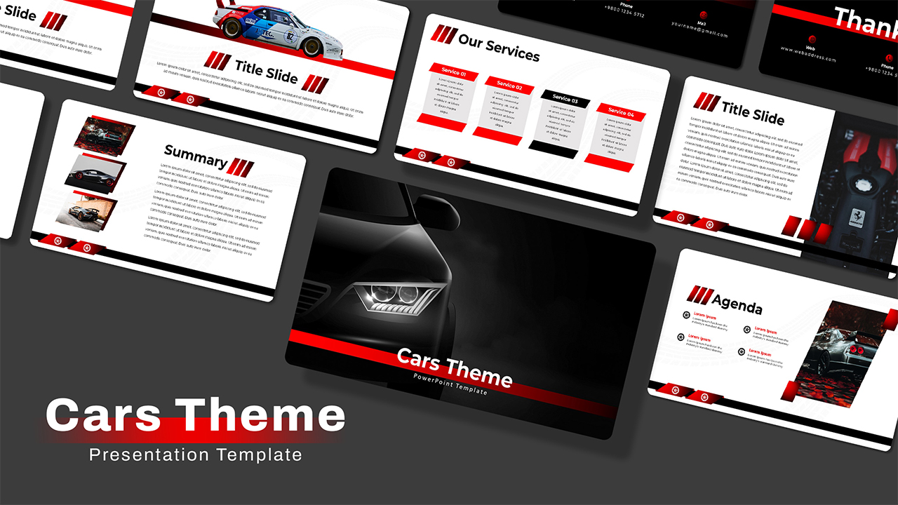 Car PowerPoint Theme featured image