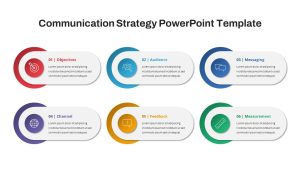 Communication Strategy PowerPoint Template Slide