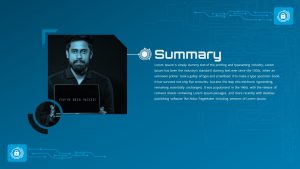 Cyber Security PowerPoint Theme Summary Slide