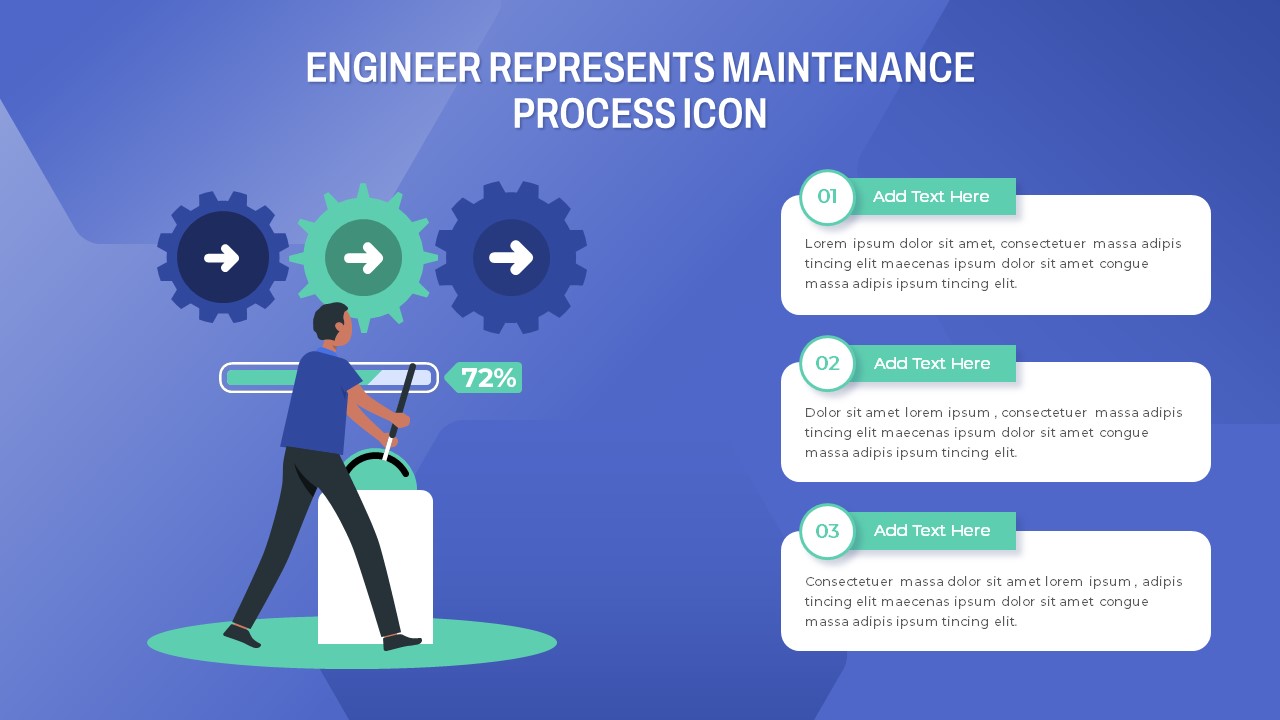 Engineer PowerPoint Template process icon