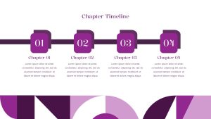 Free Book Review PowerPoint Template Chapters Timeline Slide