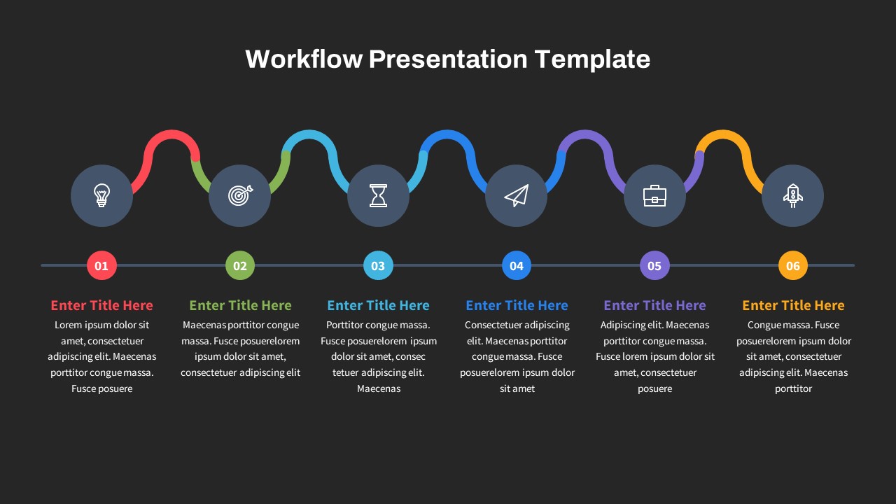 Free Workflow PowerPoint Template