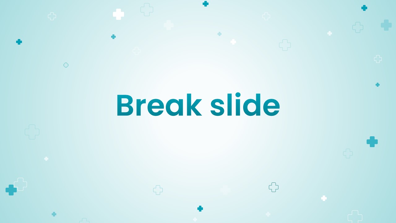 Health Care PowerPoint Theme Break Slide