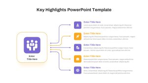 Key Highlights PowerPoint Template Free Slide For Presentations