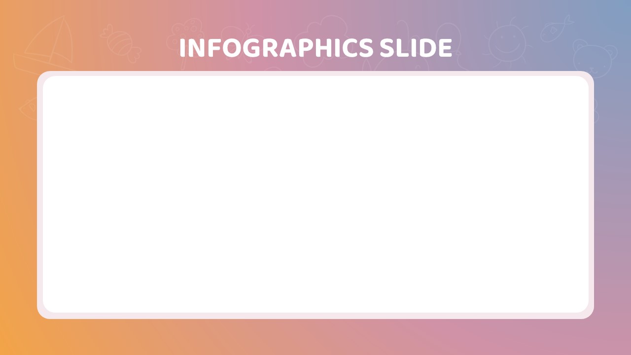 Kids Playing PowerPoint Theme Infographics Slide