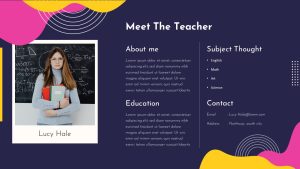 Meet the Teacher PPT presentation Template