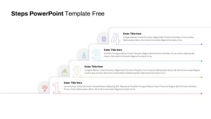 Steps PPT Template Free Slide For Presentations