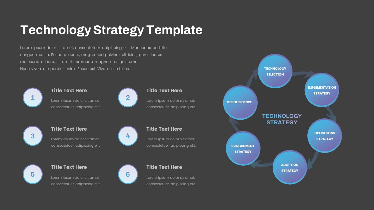 Technology Strategy PowerPoint Template