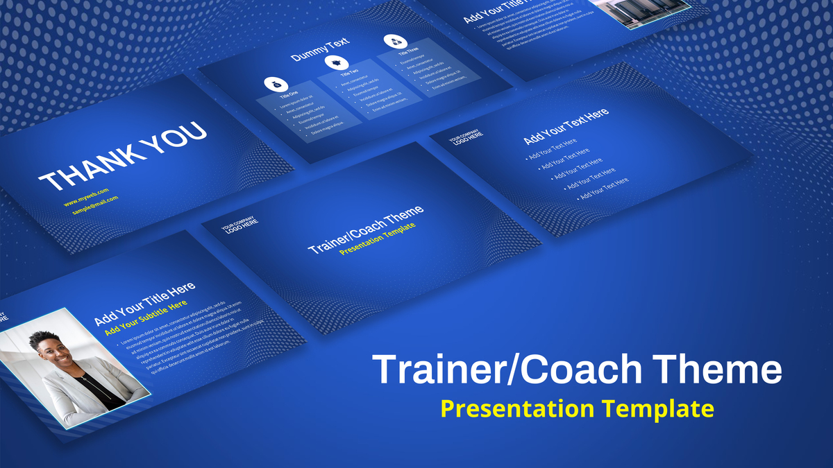 Trainer Coach PowerPoint Theme featured image