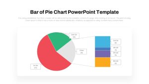 Bar of Pie Chart PowerPoint Template