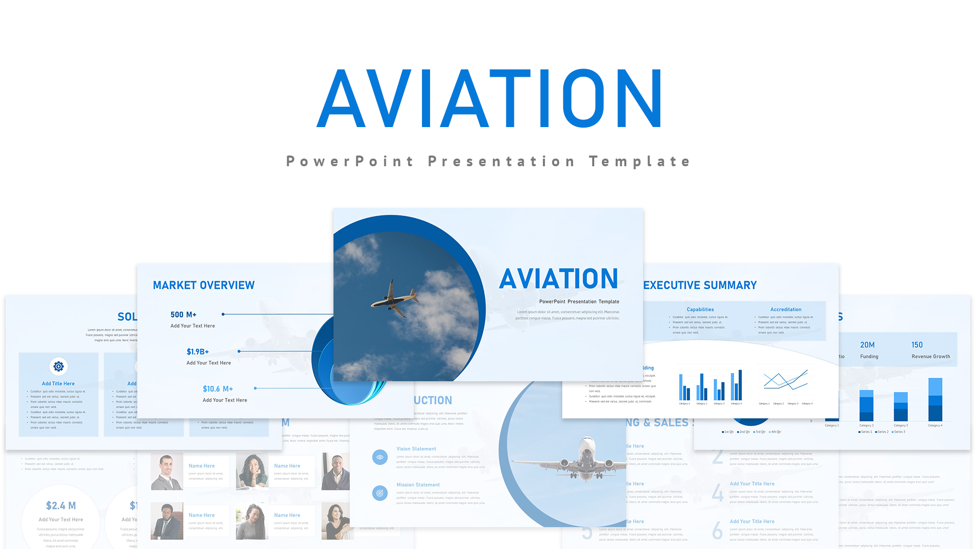 Free Aviation PowerPoint Template Deck