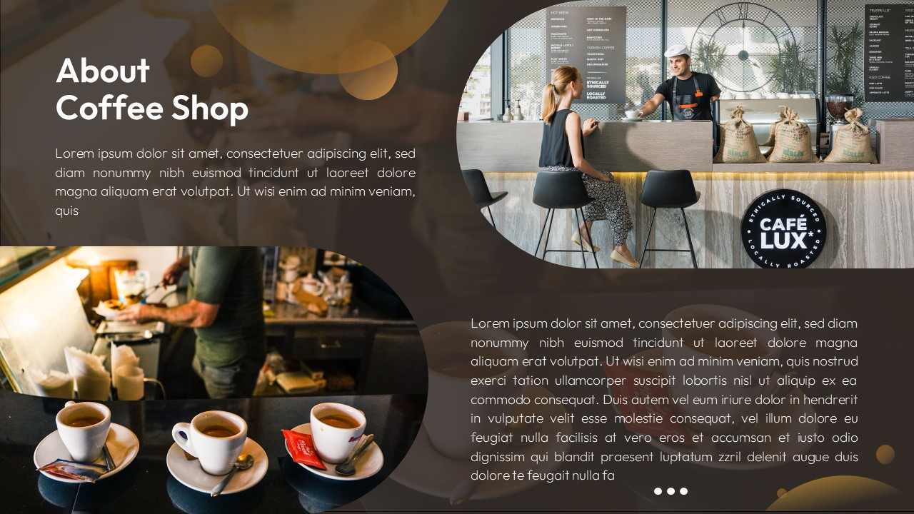 Free Coffee Shop PowerPoint Template about