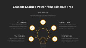 Free Lessons Learned PowerPoint Template Black