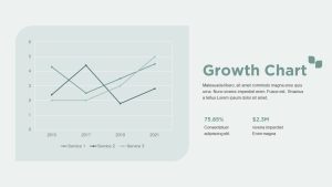 Free Physical Education PPT Template Deck Growth Chart Slide