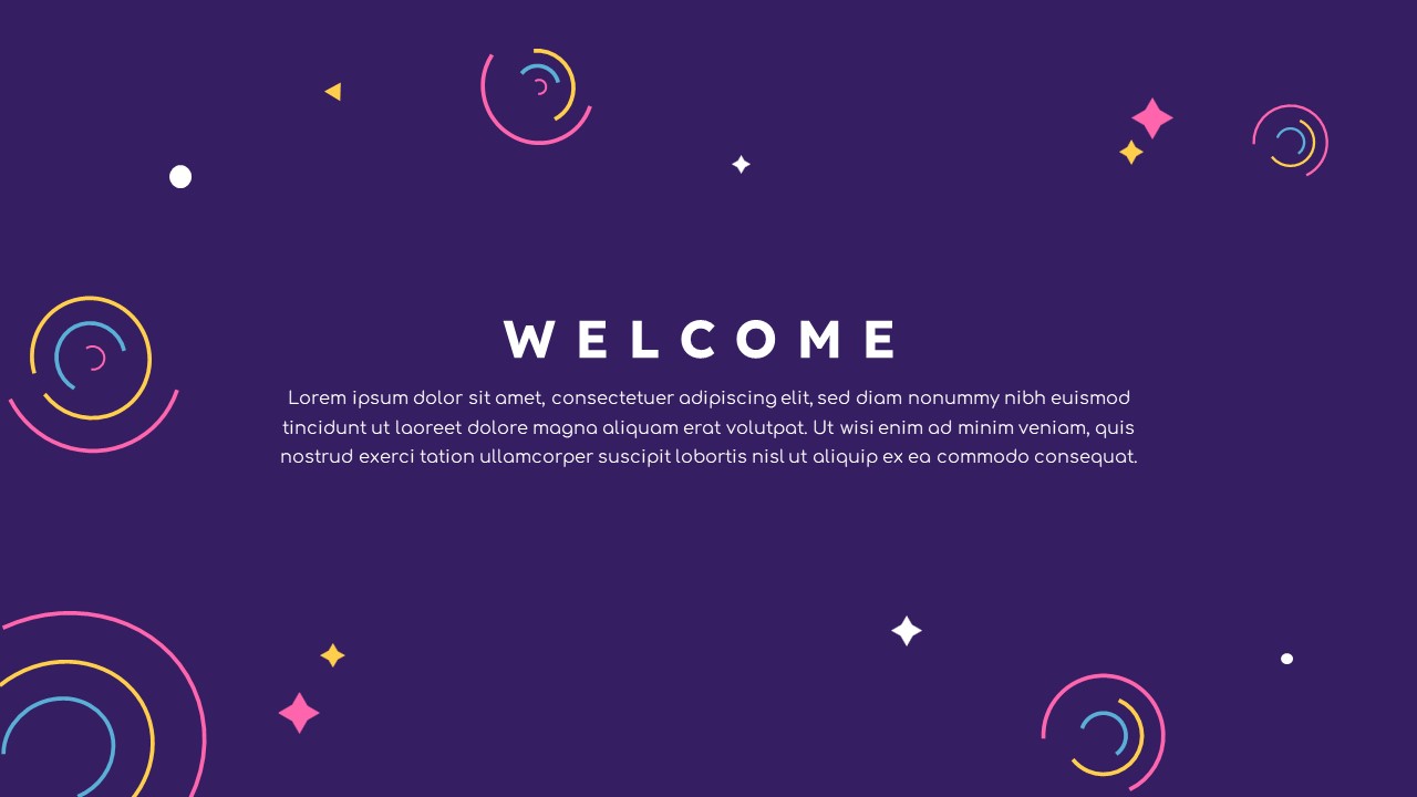 Free Welcome PowerPoint Templates mix