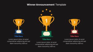 Free Winner Announcement PowerPoint Template