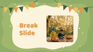 Kids Playing PPT Theme break slide