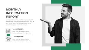 Monthly Report PowerPoint Template Free