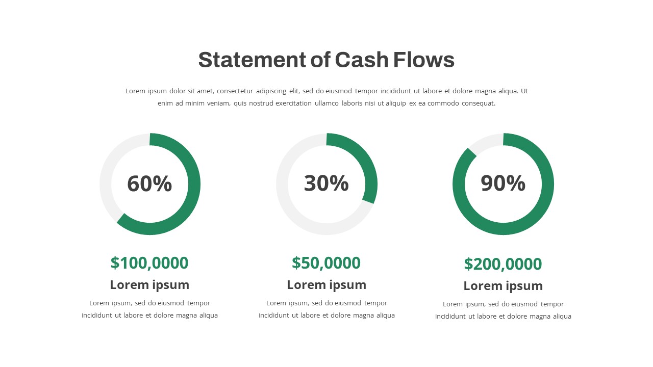 Monthly Report PowerPoint Template Free statement