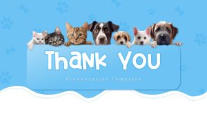 Pet Shop PowerPoint Deck Template Free thank you slide