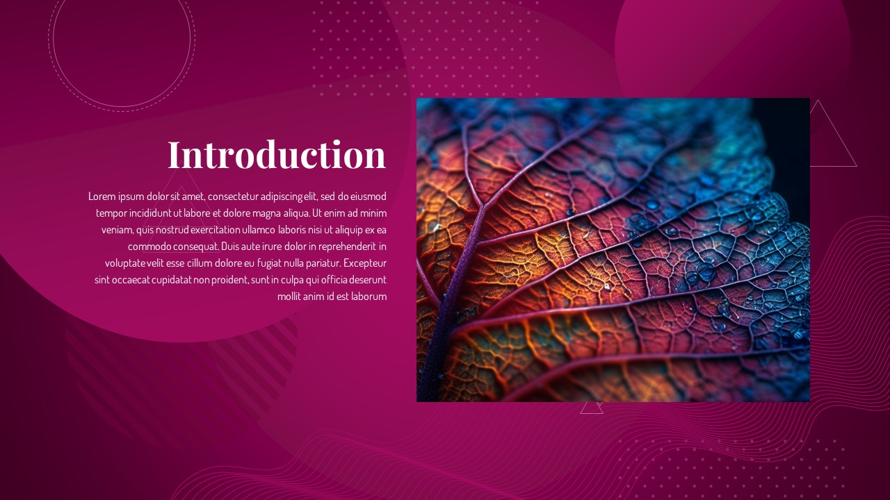 PowerPoint Presentation Abstract Theme introduction