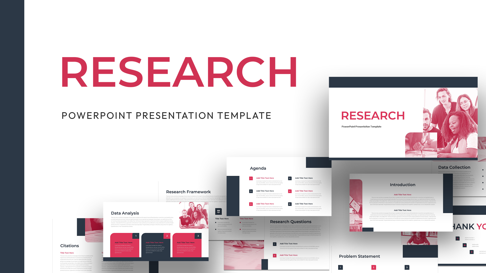 Research Presentation PowerPoint Template Free featured image