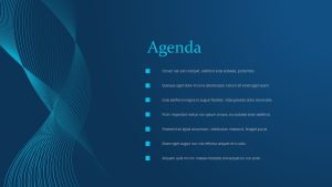 Abstract PPT Theme Agenda Slide