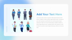 Business People Characters PowerPoint Theme text