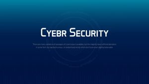 Cyber Security PPT Theme