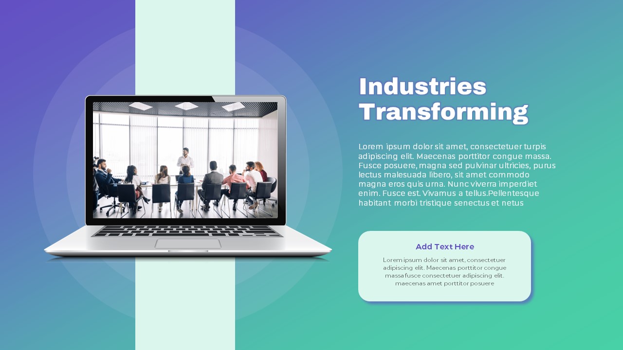 Free Seminar PowerPoint Template industries transforming