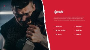 Gym PowerPoint Presentation Theme agenda